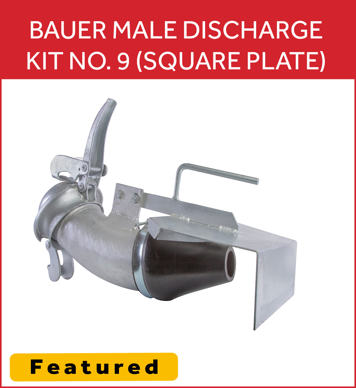 Bauer Male Discharge Kit No.7 With Square Plate